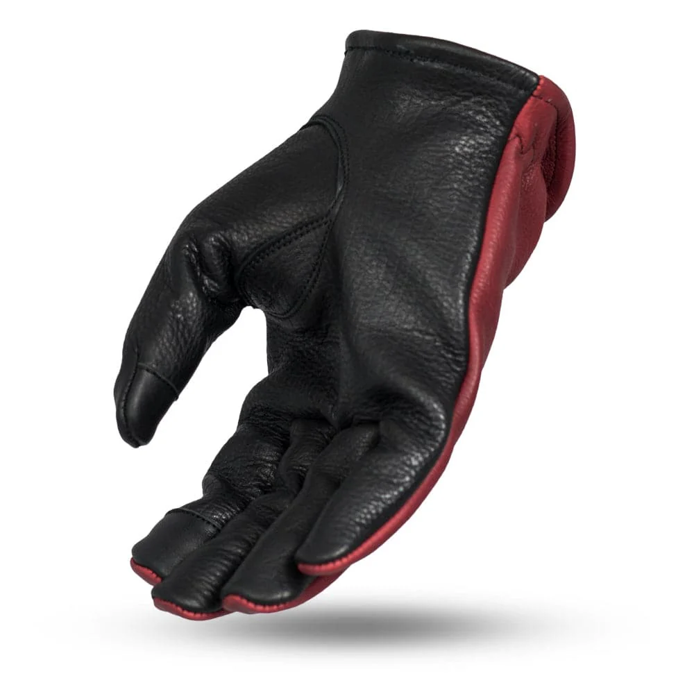 2 Tone Roper Men's Motorcycle Leather Gloves - Image 4
