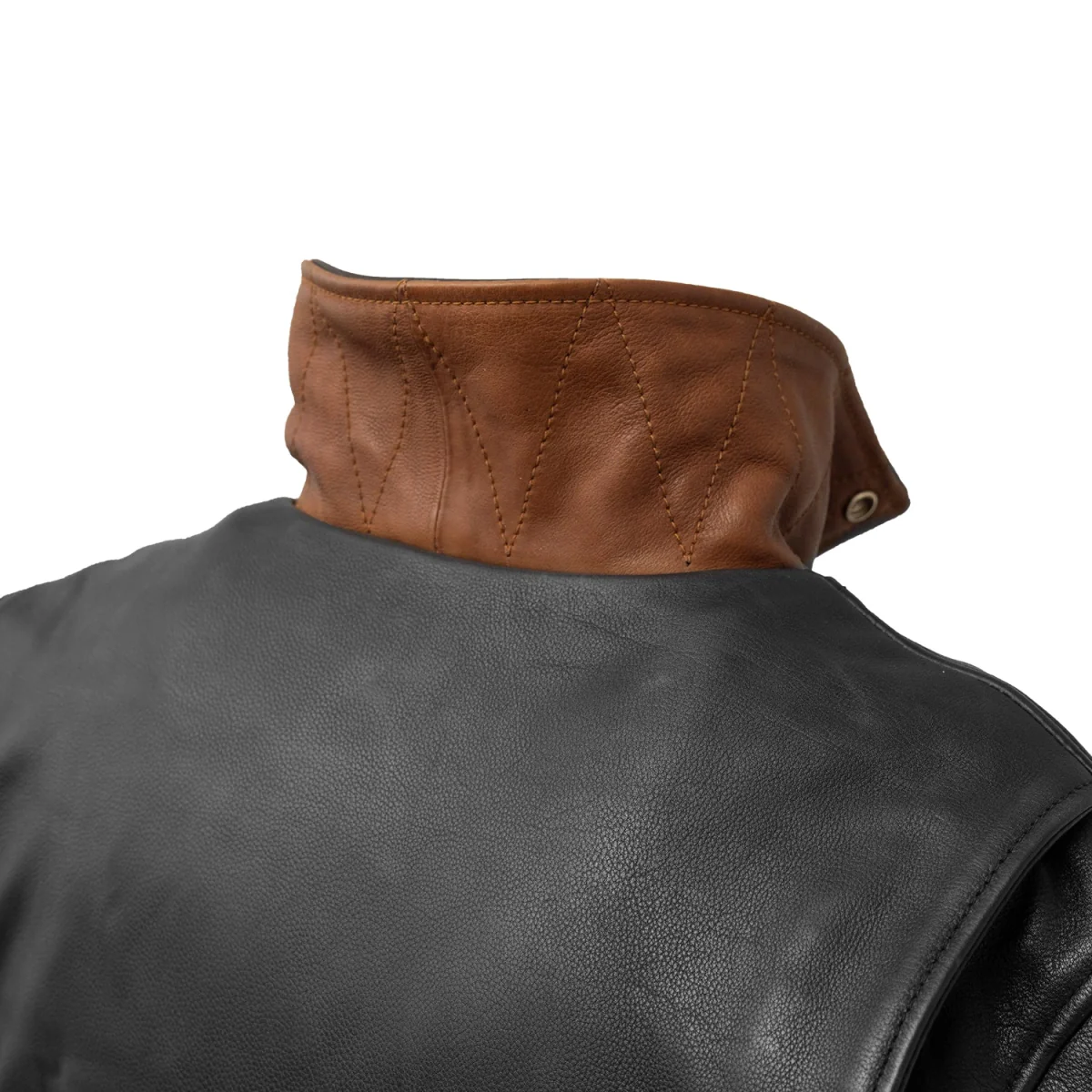 Arnold Men's Motorcycle Leather Jacket - Image 3