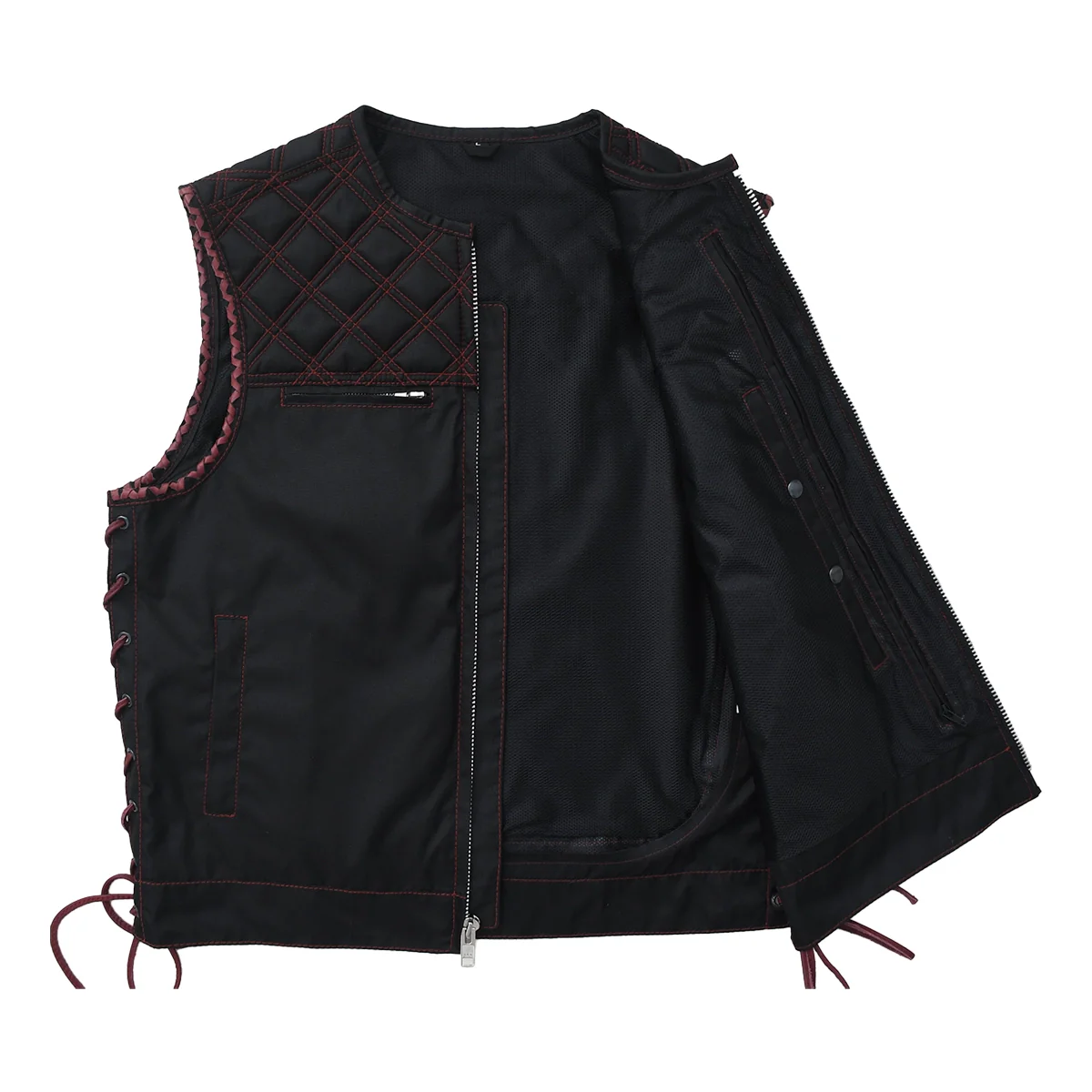 Blacktop - Men’s Cordura Motorcycle Vest - Image 4