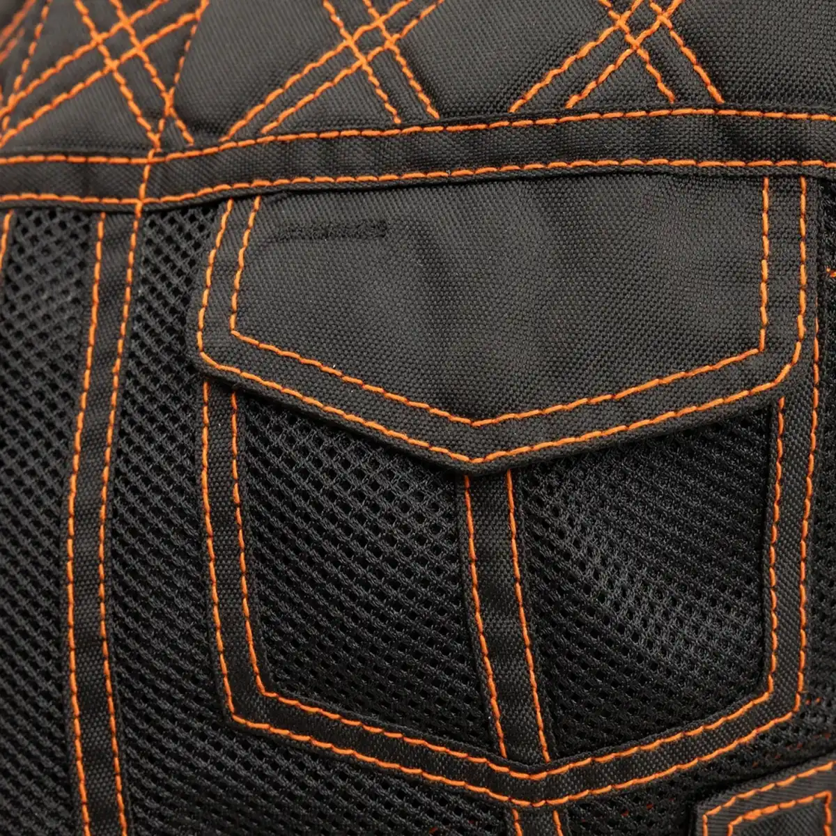 Bonnie Moto Mesh Women's Motorcycle Vest - Diamond Quilt - Image 11