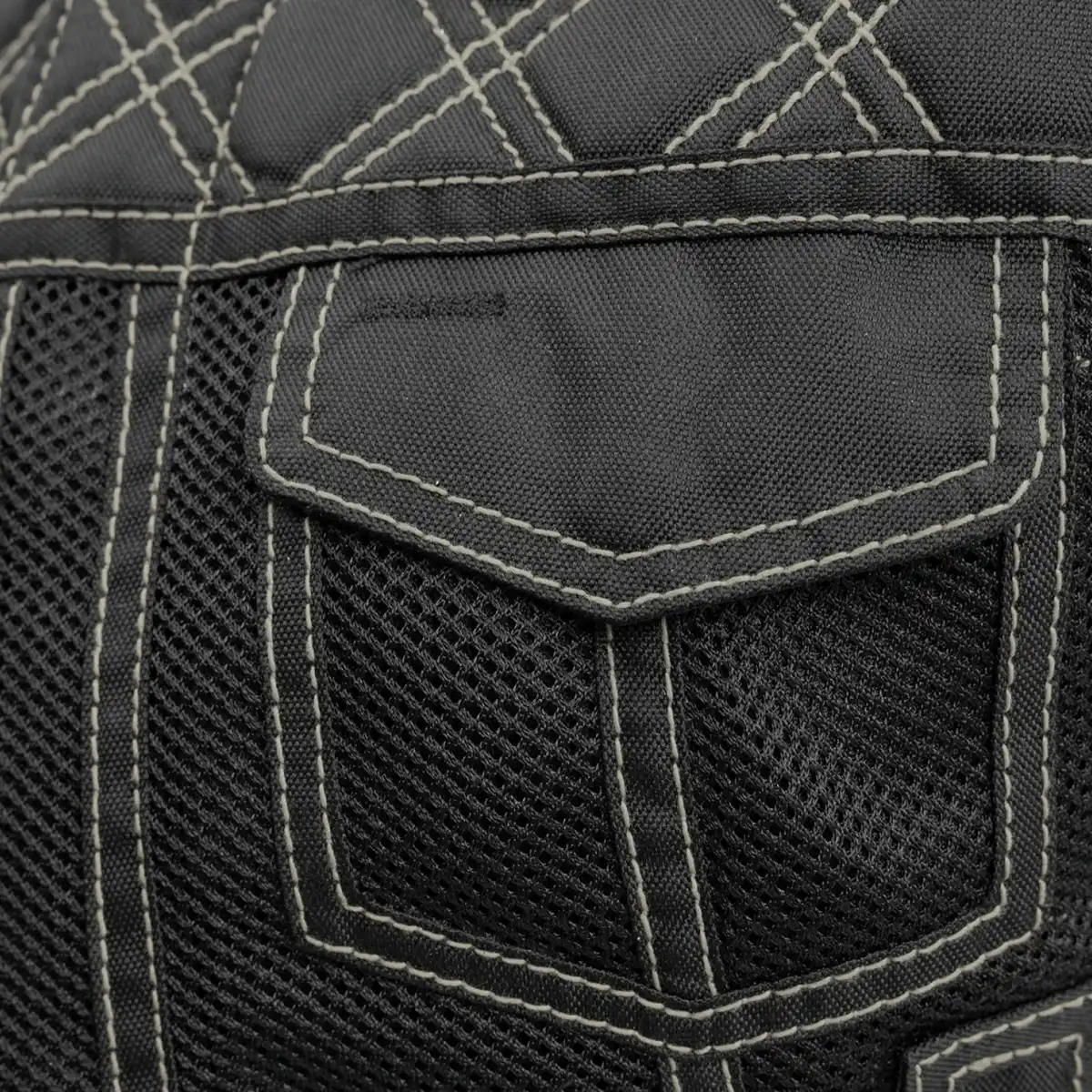 Bonnie Moto Mesh Women's Motorcycle Vest - Diamond Quilt - Image 12