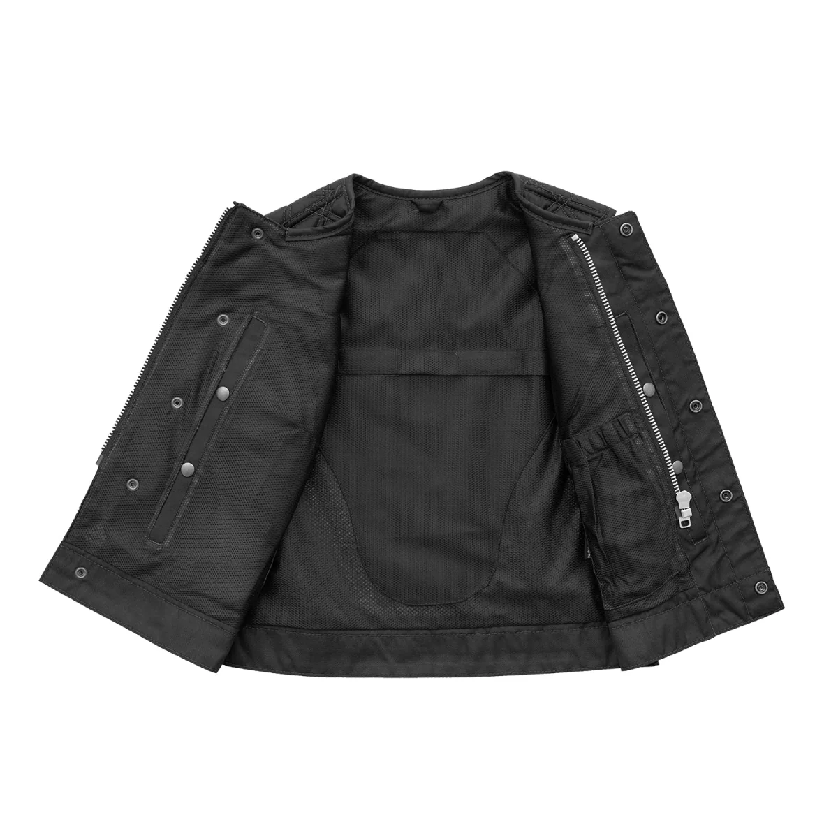 Bonnie Moto Mesh Women's Motorcycle Vest - Diamond Quilt - Image 7