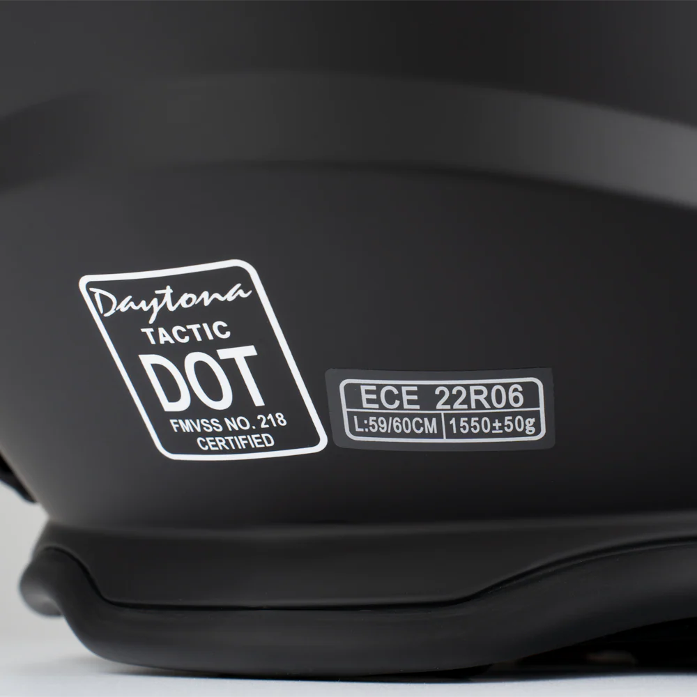D.O.T. & ECE Daytona Tactic- Dull Black - Image 11