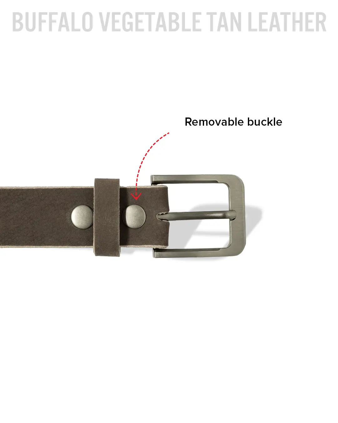 Dark Brown Nubuck Belt - Image 4