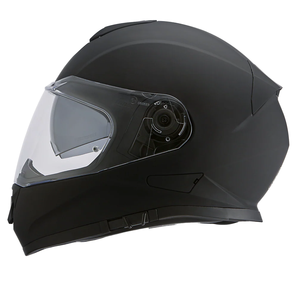 Daytona Detour Full Face Motorcycle Helmet - DOT Certified, Dual Visor, Street Bike Helmet, Men/Women/Youth - Dull Black - Image 2