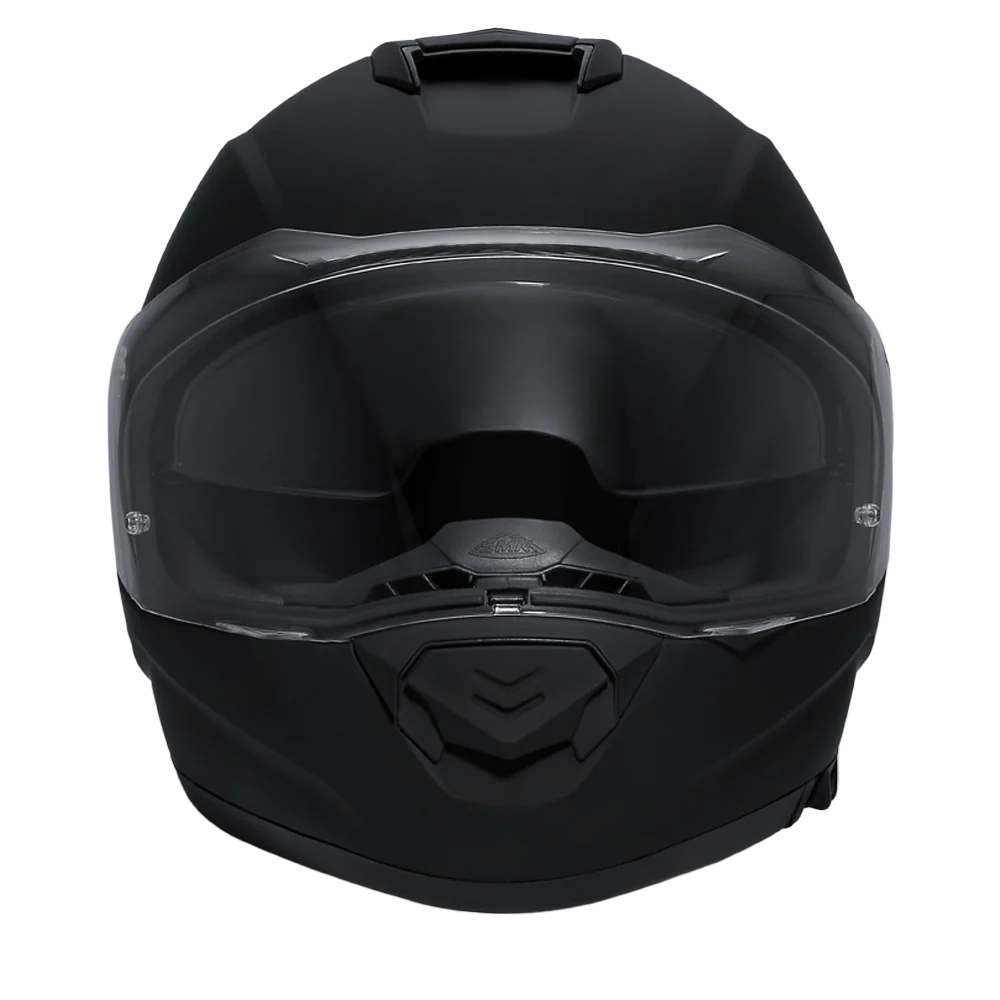 Daytona Detour Full Face Motorcycle Helmet - DOT Certified, Dual Visor, Street Bike Helmet, Men/Women/Youth - Dull Black - Image 4