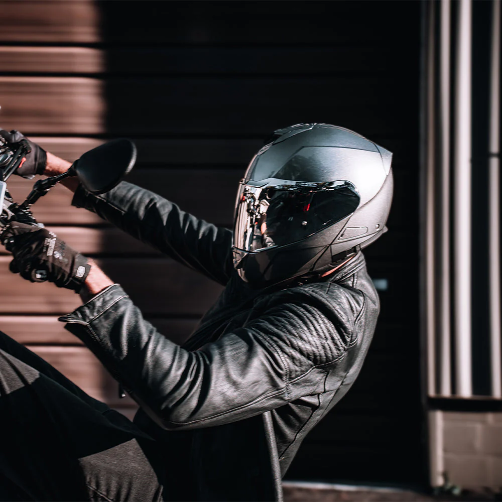 Daytona Glide Modular Motorcycle Helmet - DOT Approved, Bluetooth Ready, Dual Visor, Men/Women/Youth- Silver Metallic - Image 10