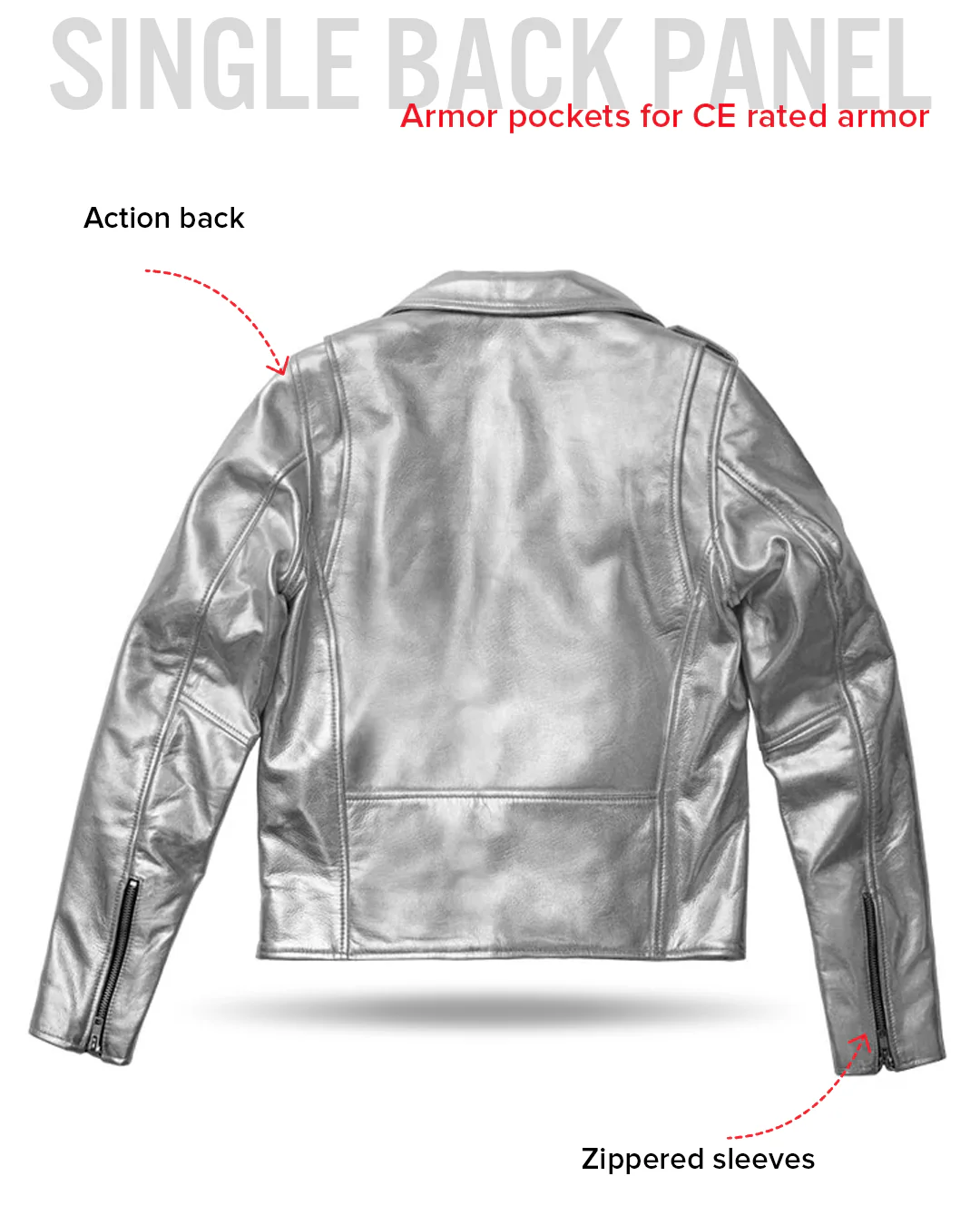 Deirdre - Women's BHBR Motorcycle Leather Jacket - Image 10