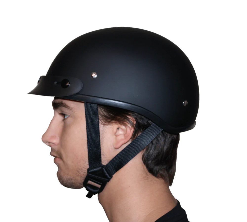 DOT Approved Daytona Motorcycle Half Face Helmet - Skull Cap Graphics for Men & Women, Scooters, ATVs, UTVs & Choppers - W/ Freedom 2.0 - Image 8