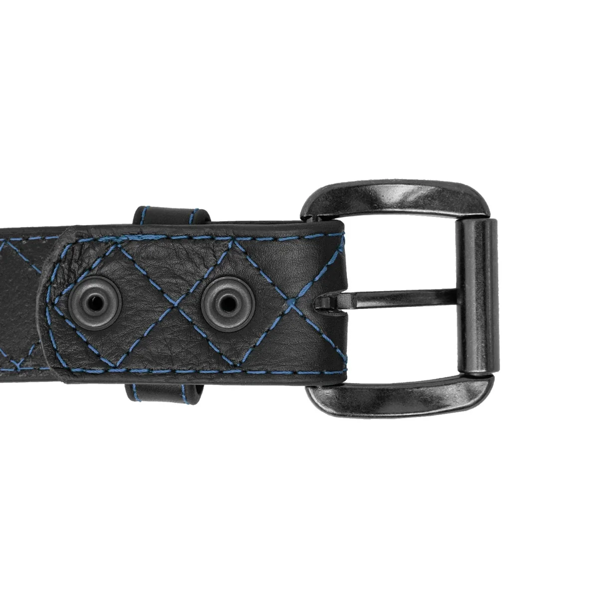 Diamond Quilted Leather Belt - Image 14