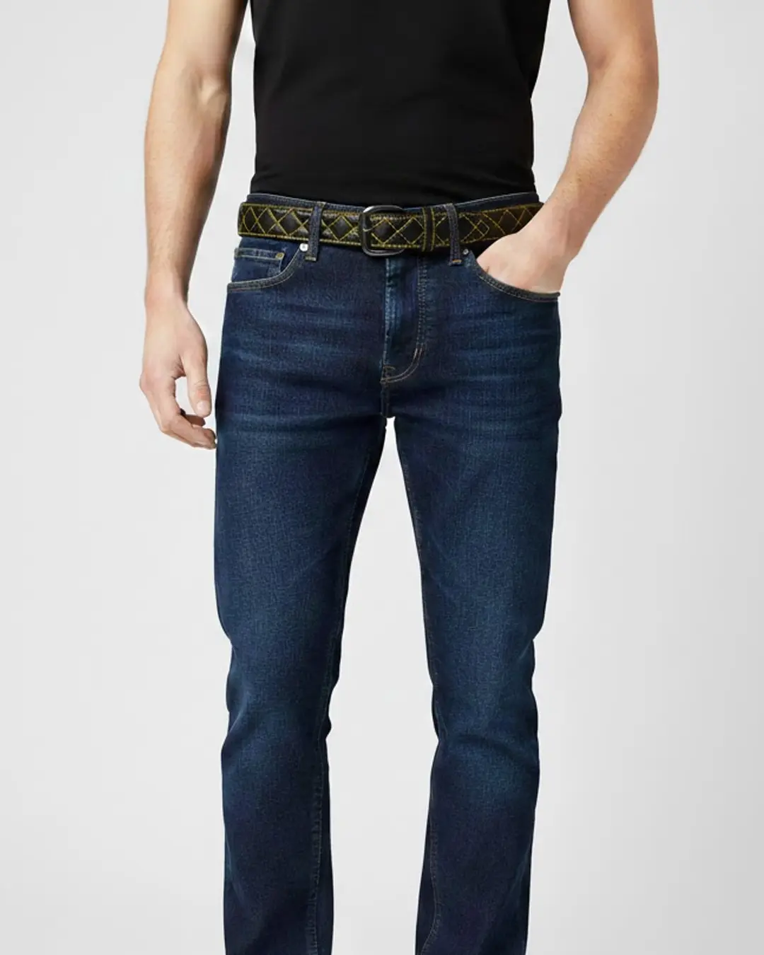 Diamond Quilted Leather Belt - Image 30