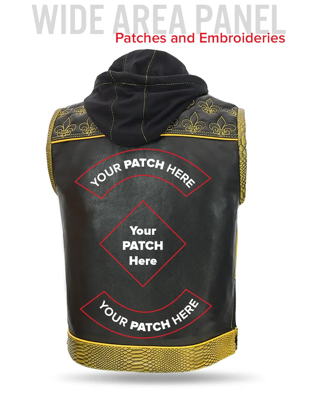 Dynasty Men's Club Style Leather Biker Vest - Image 14