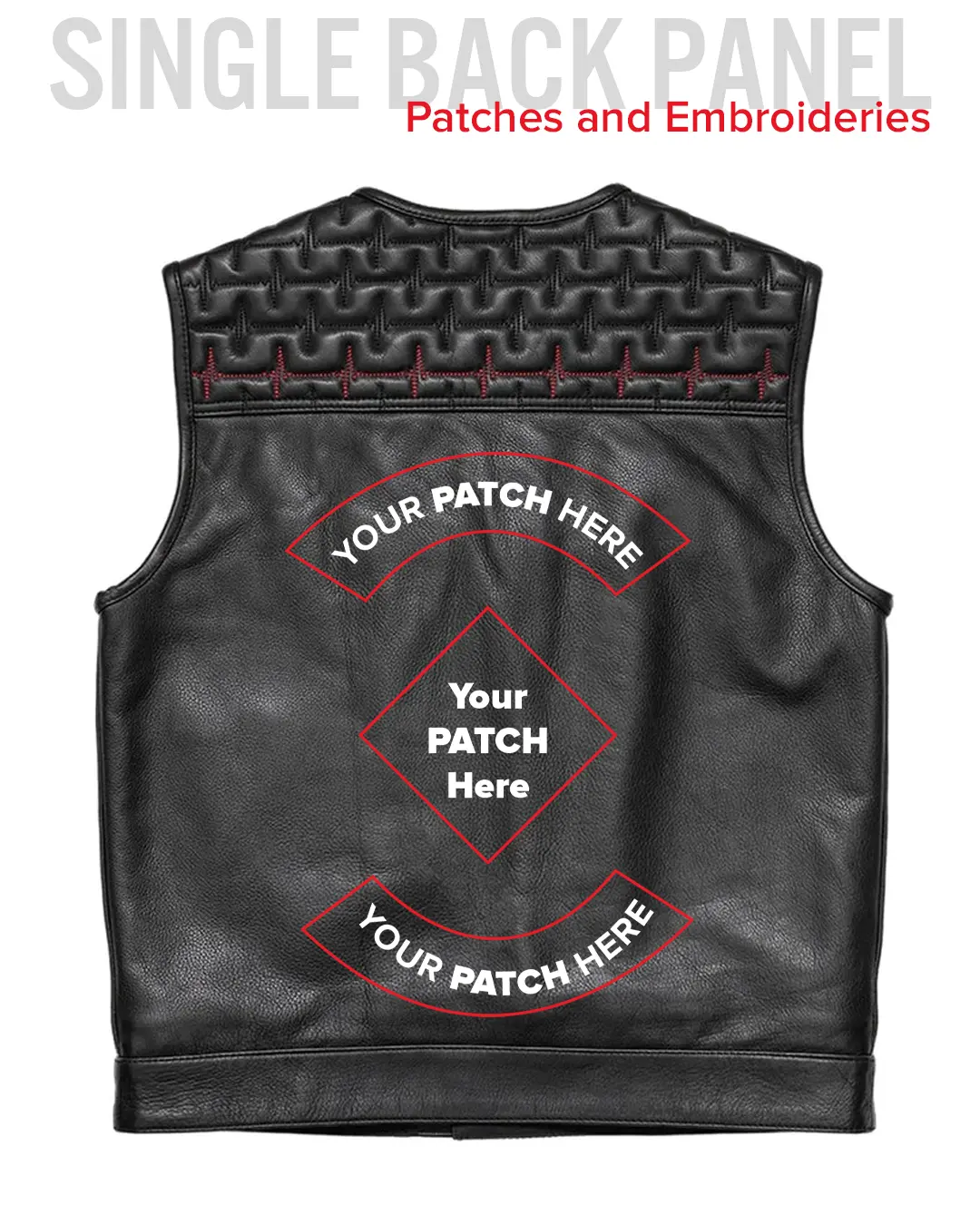 EKG Men's Leather Motorcycle Vest (Limited Edition) - Image 8