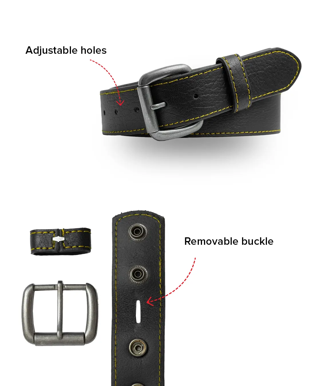 FULL GRAIN WITH CUSTOM STITCH BELTS - Image 33