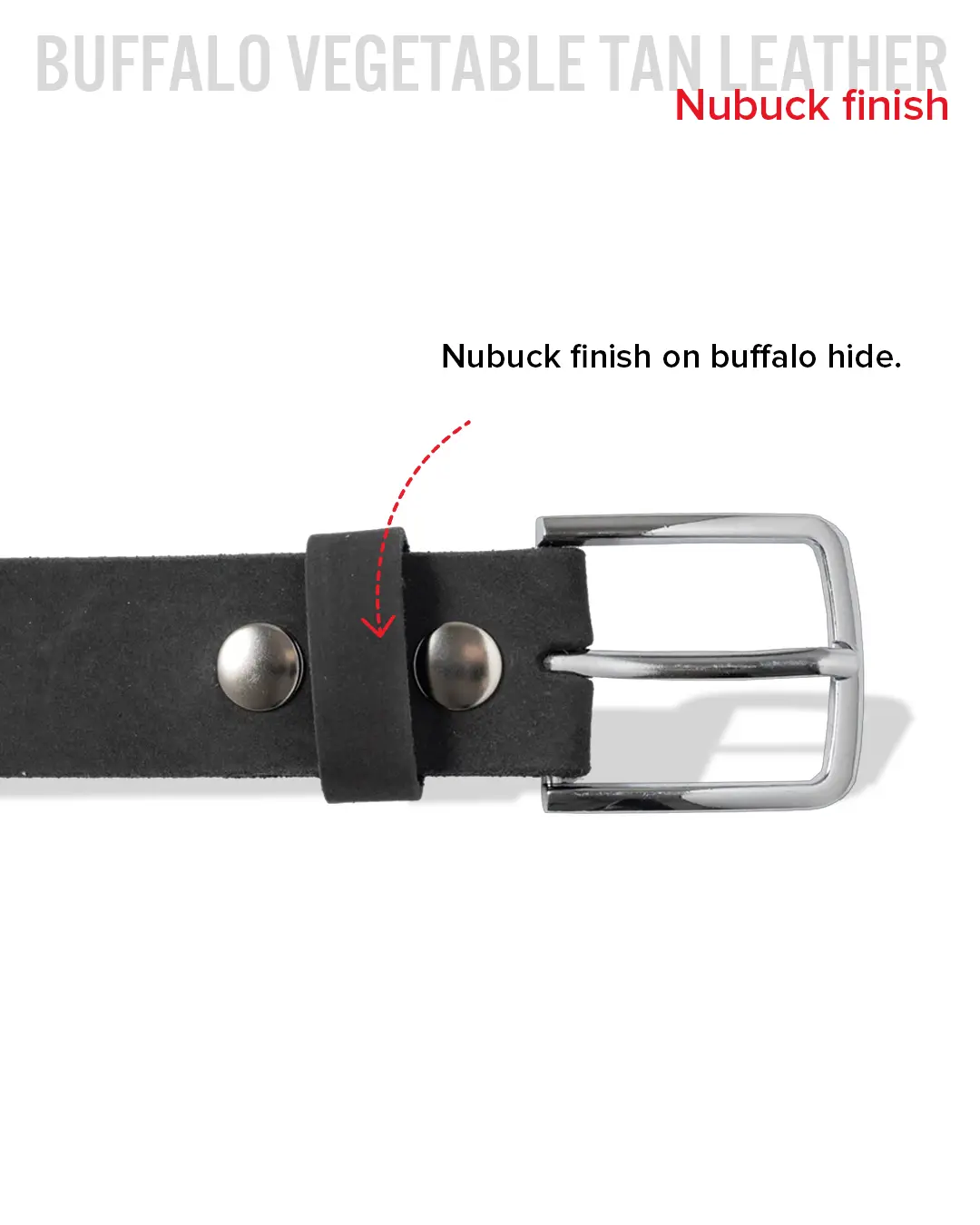 Gunmetal Nubuck Belt - Image 4