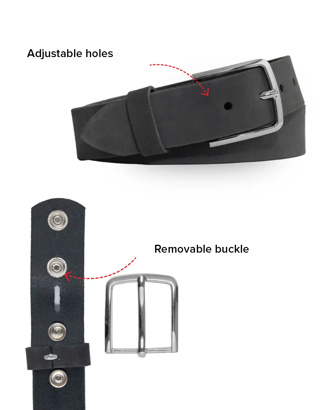 Gunmetal Nubuck Belt - Image 6