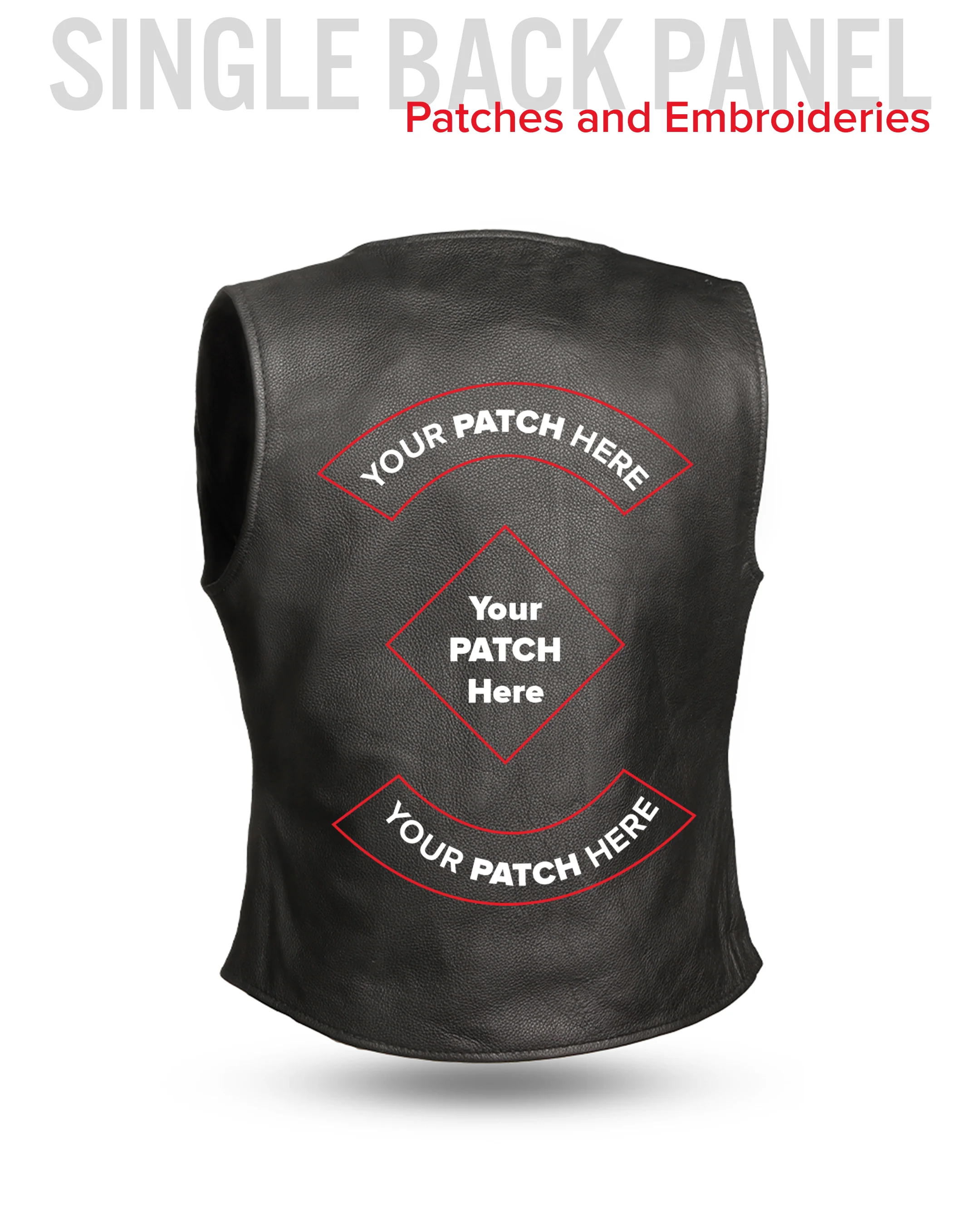 Honey Badger Women's Motorcycle Leather Vest - Image 7