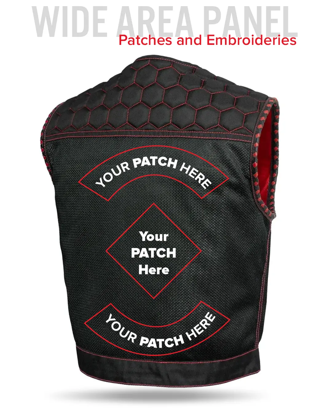 Hornet Moto Mesh Men's Club Style Vest - Image 33