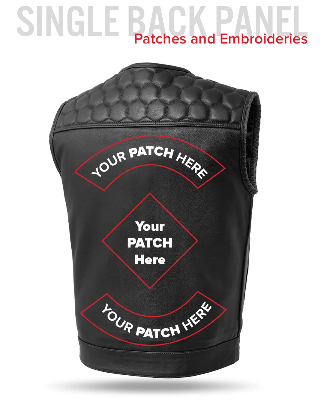 Hornet Men's Club Style Leather Vest - Image 32