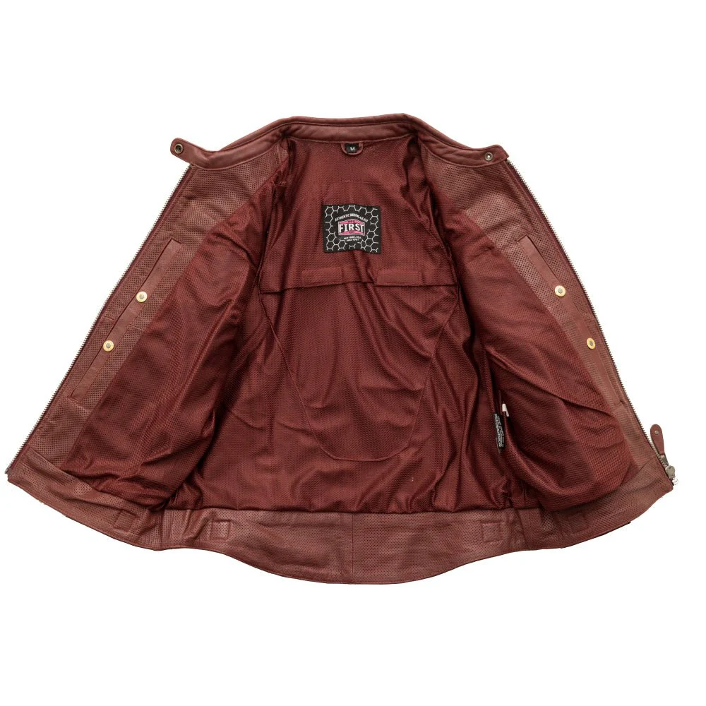 Jada - Women's Perforated Motorcycle Leather Jacket - Image 4