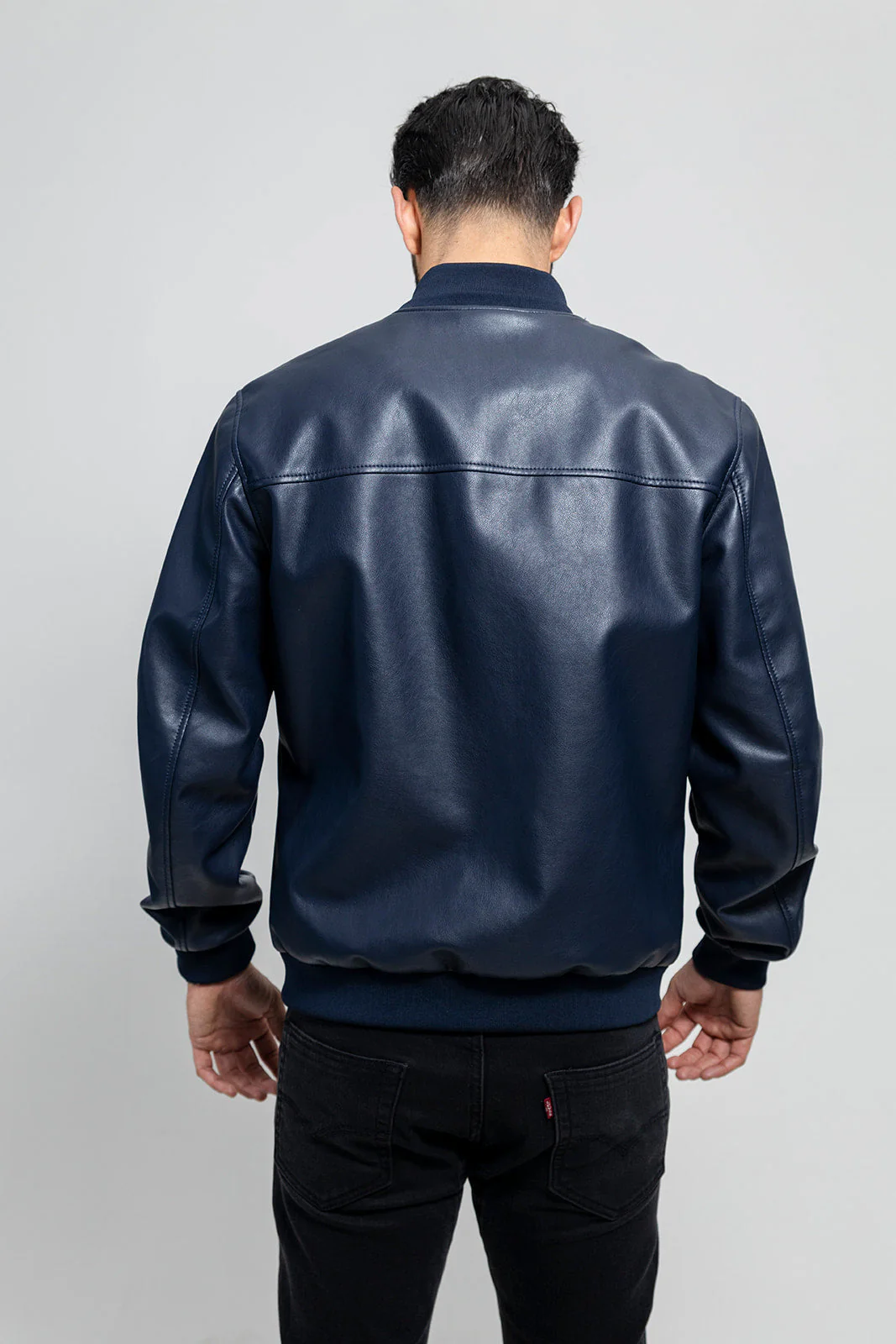 Justin Men's Vegan Faux Leather Jacket - Image 6