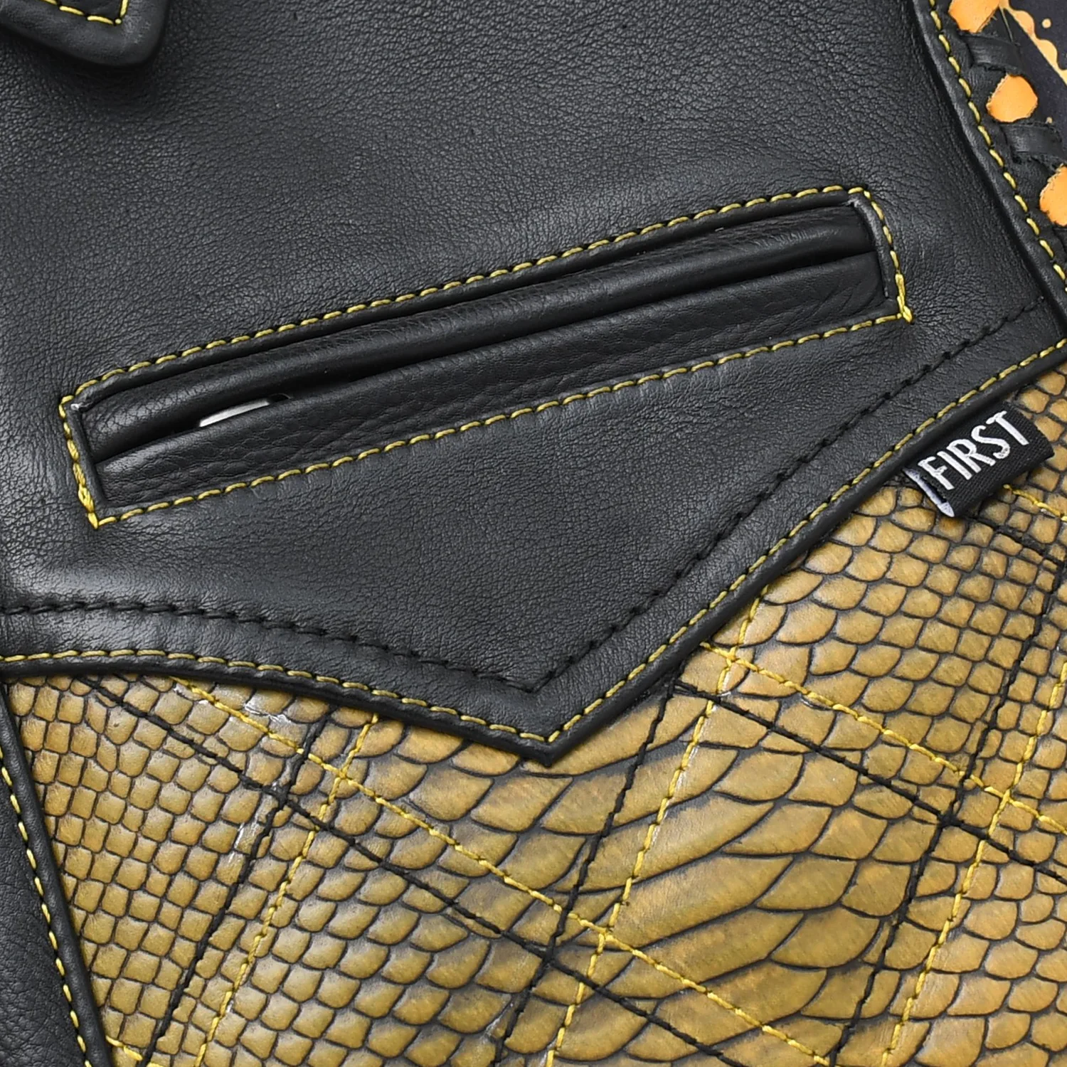Kingsnake Men’s Motorcycle Leather Vest - Image 22