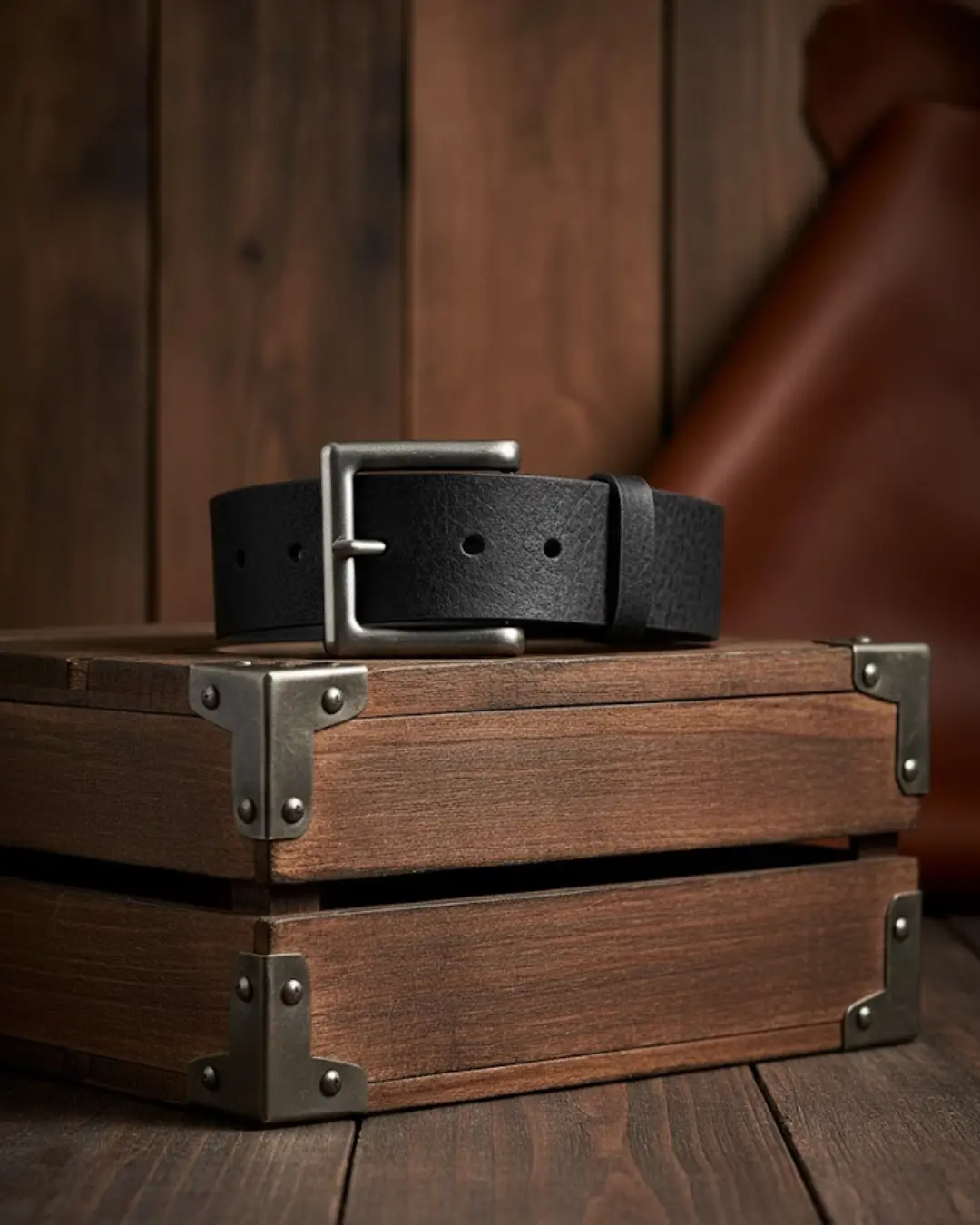 Leather Belt 1 3/4" - Image 3