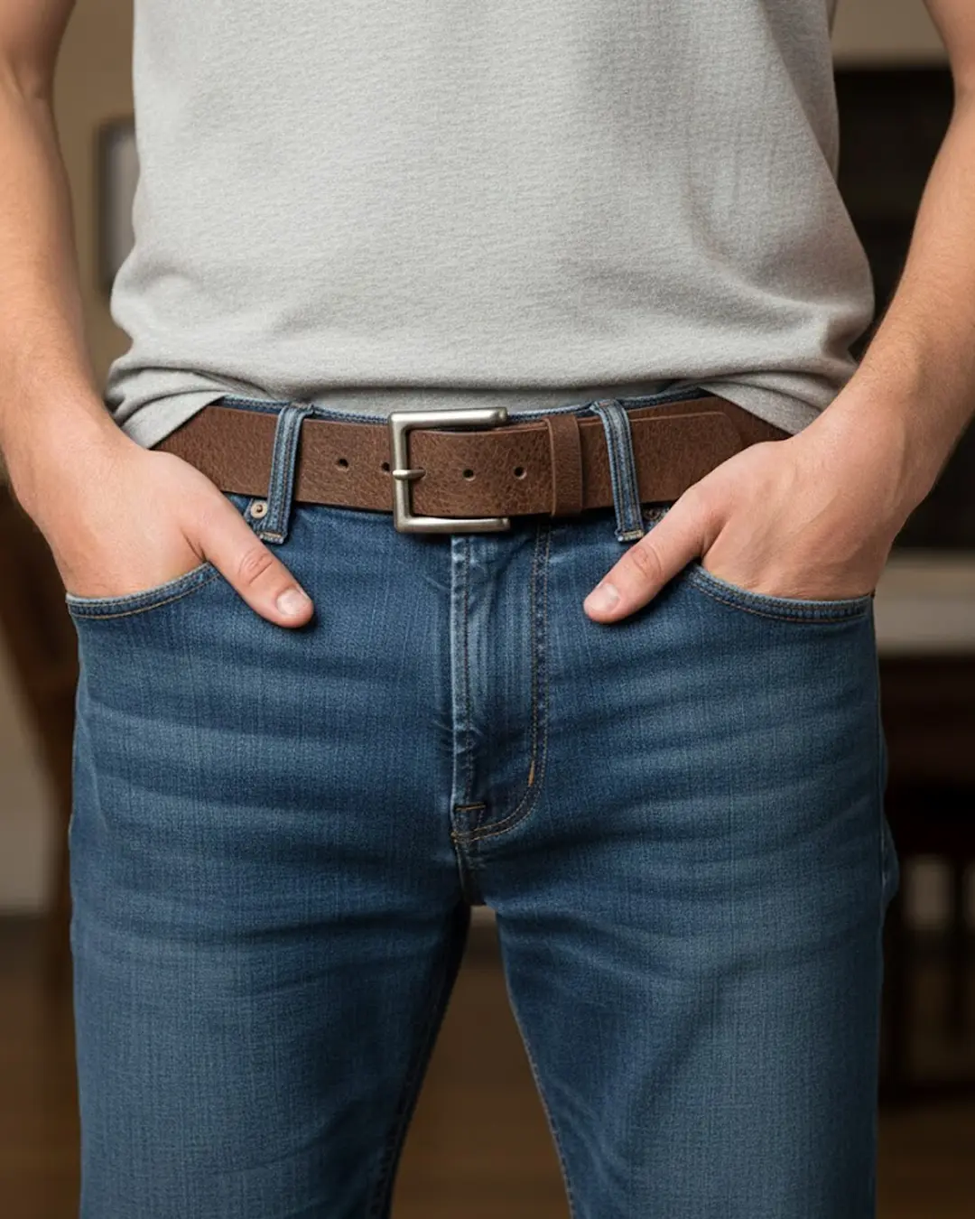 Leather Belt 1 3/4" - Image 6