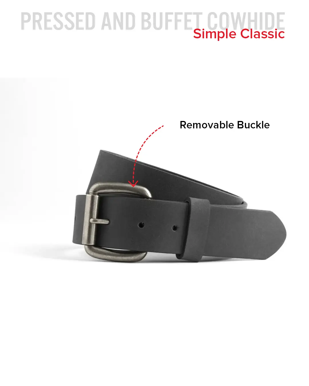Leather Belt 1 1/2" - Image 3