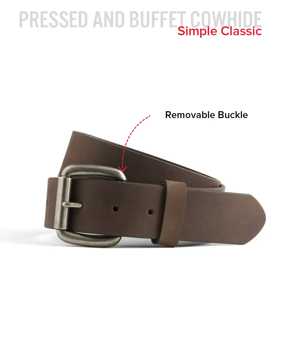 Leather Belt 1 1/2" - Image 5