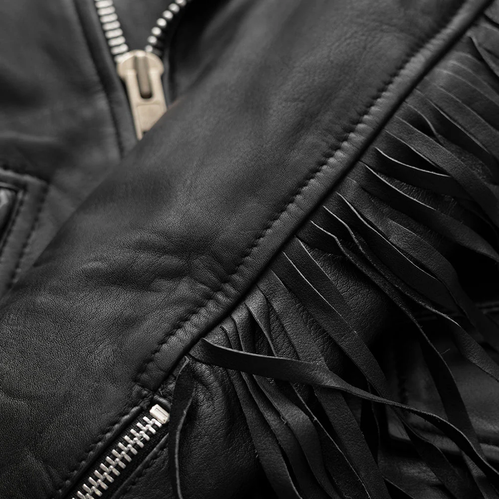 Lesley - Women's Motorcycle Leather Jacket - BHBR - Image 10