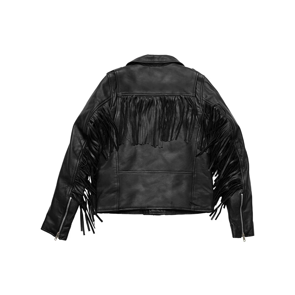 Lesley - Women's Motorcycle Leather Jacket - BHBR - Image 3