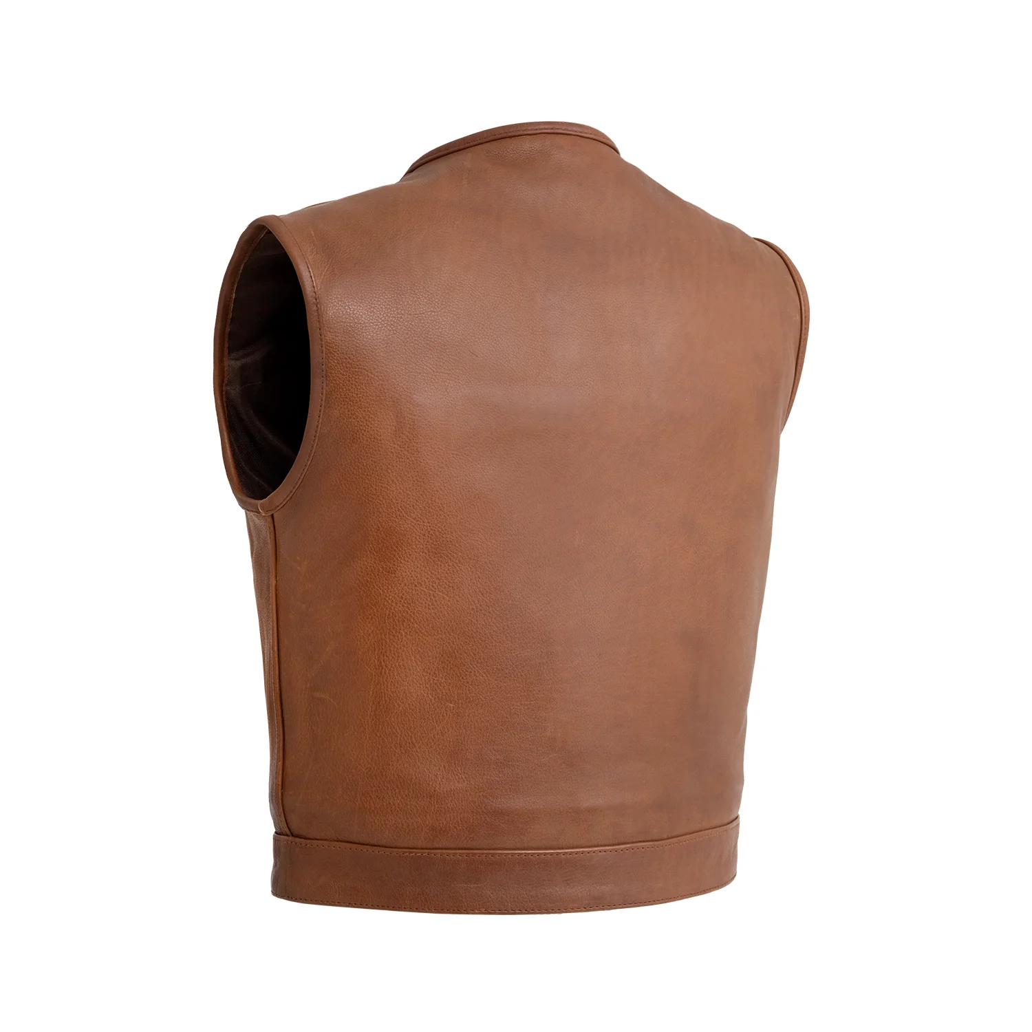 Lowside Men's Motorcycle Leather Vest - Image 11