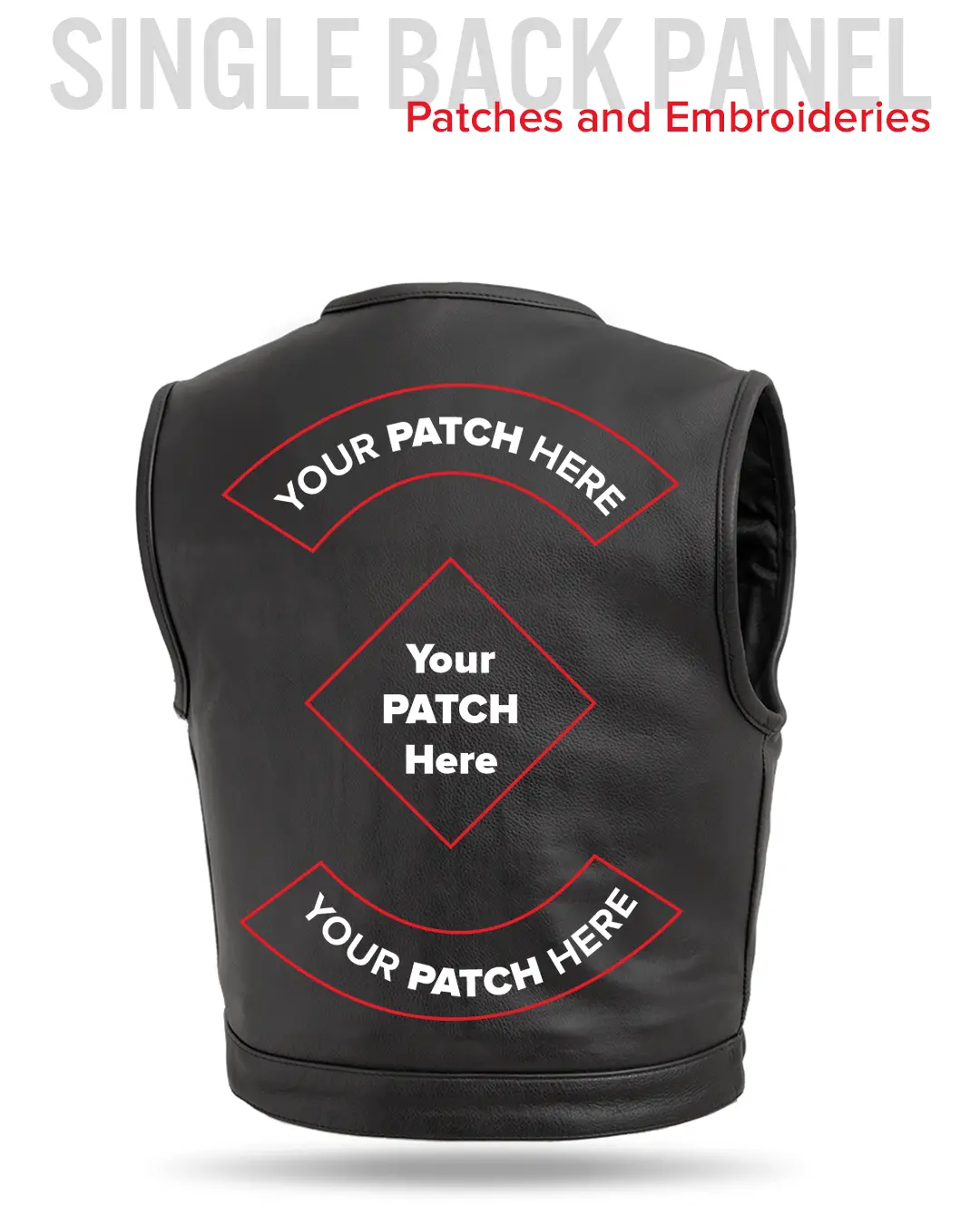 Lowside Men's Motorcycle Leather Vest - Image 18