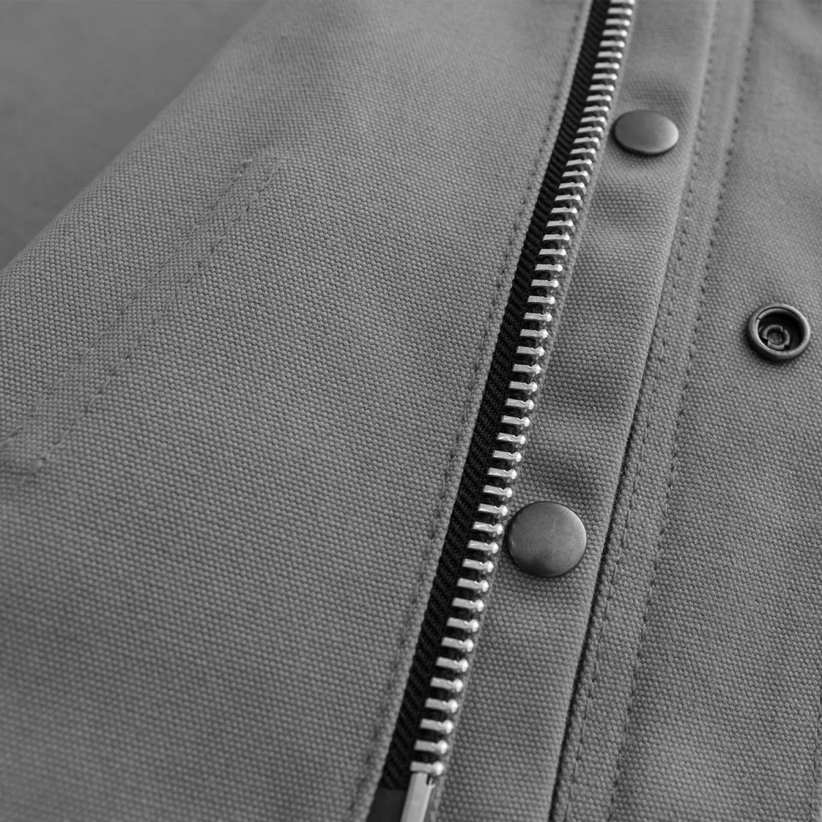 Lowside Grey Men's Motorcycle Canvas Vest - Image 4