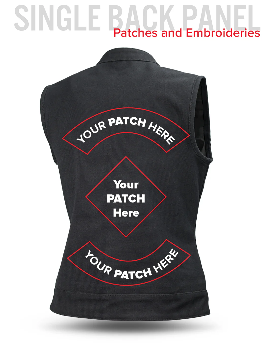 Ludlow Women's Motorcycle Canvas Vest - Image 9