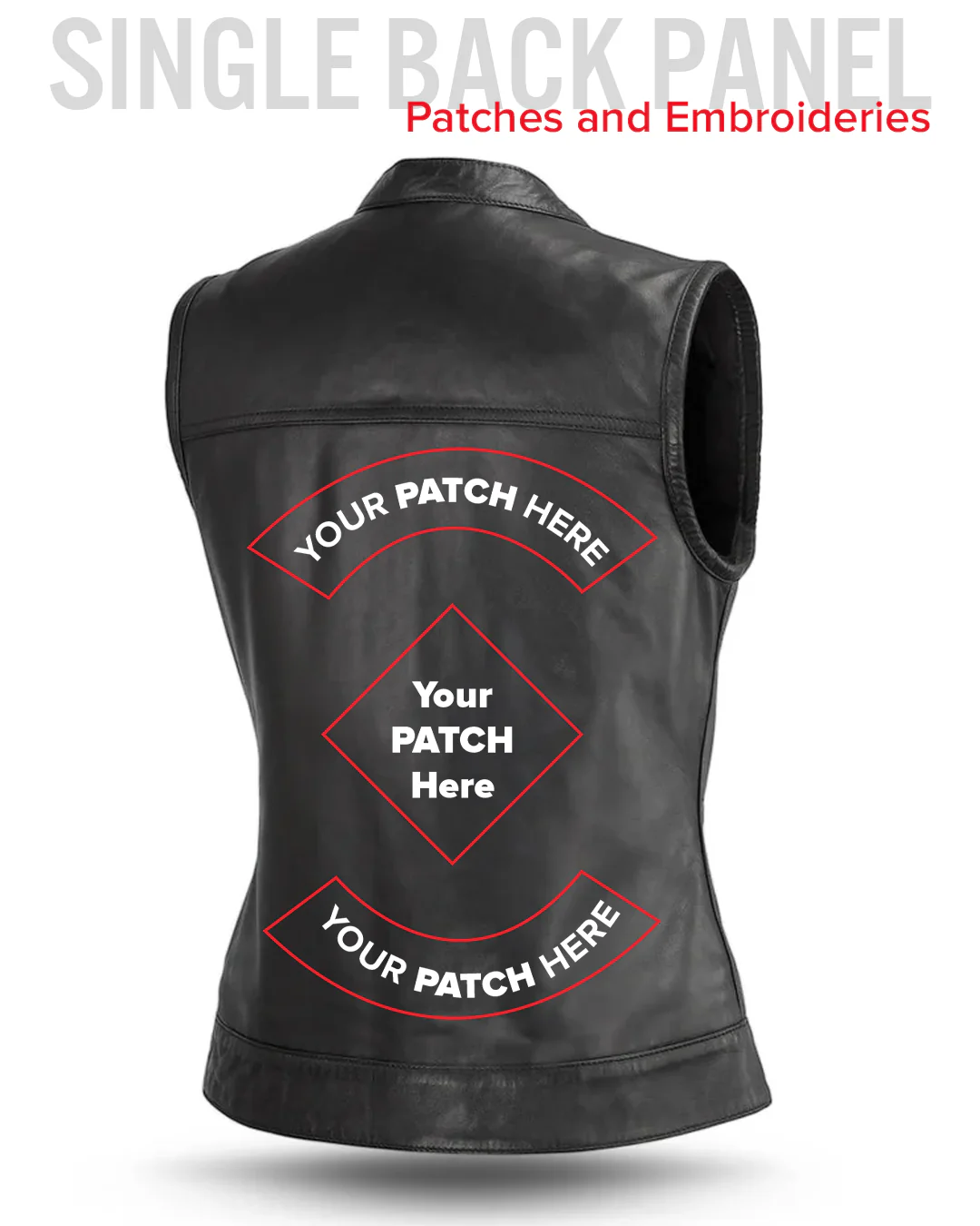Ludlow Women's Motorcycle Leather Vest - Image 7