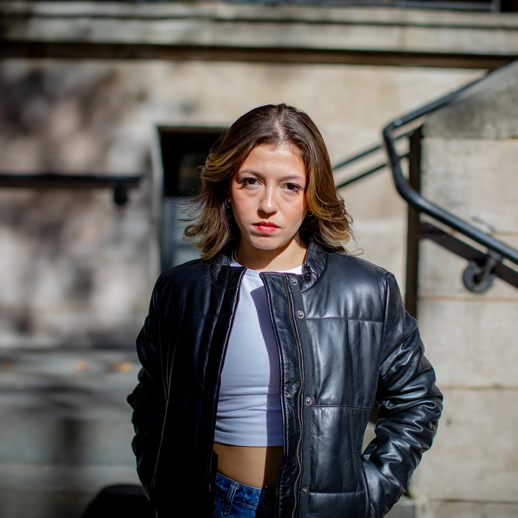 Melysa Leather Jacket - Image 11