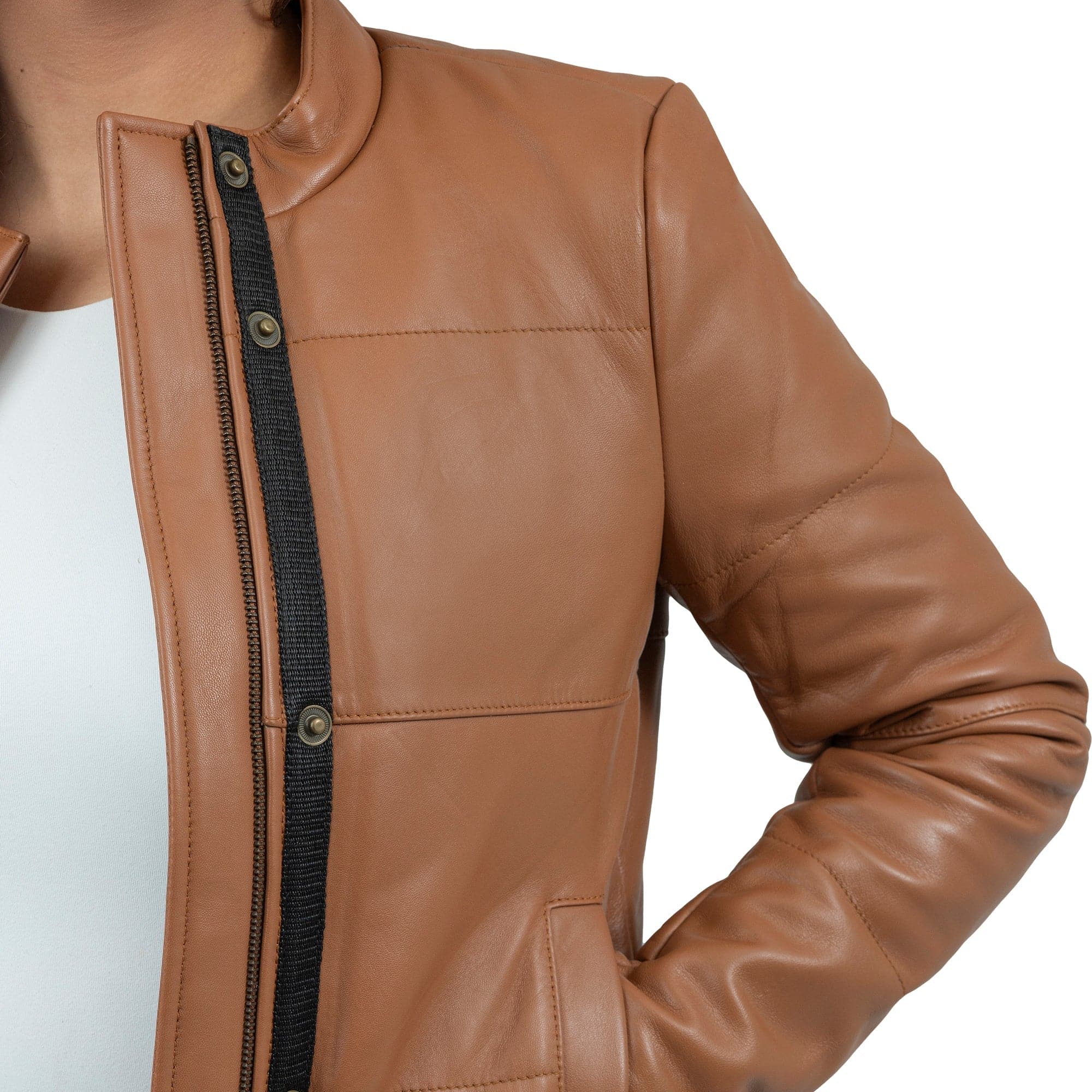 Melysa Leather Jacket - Image 4
