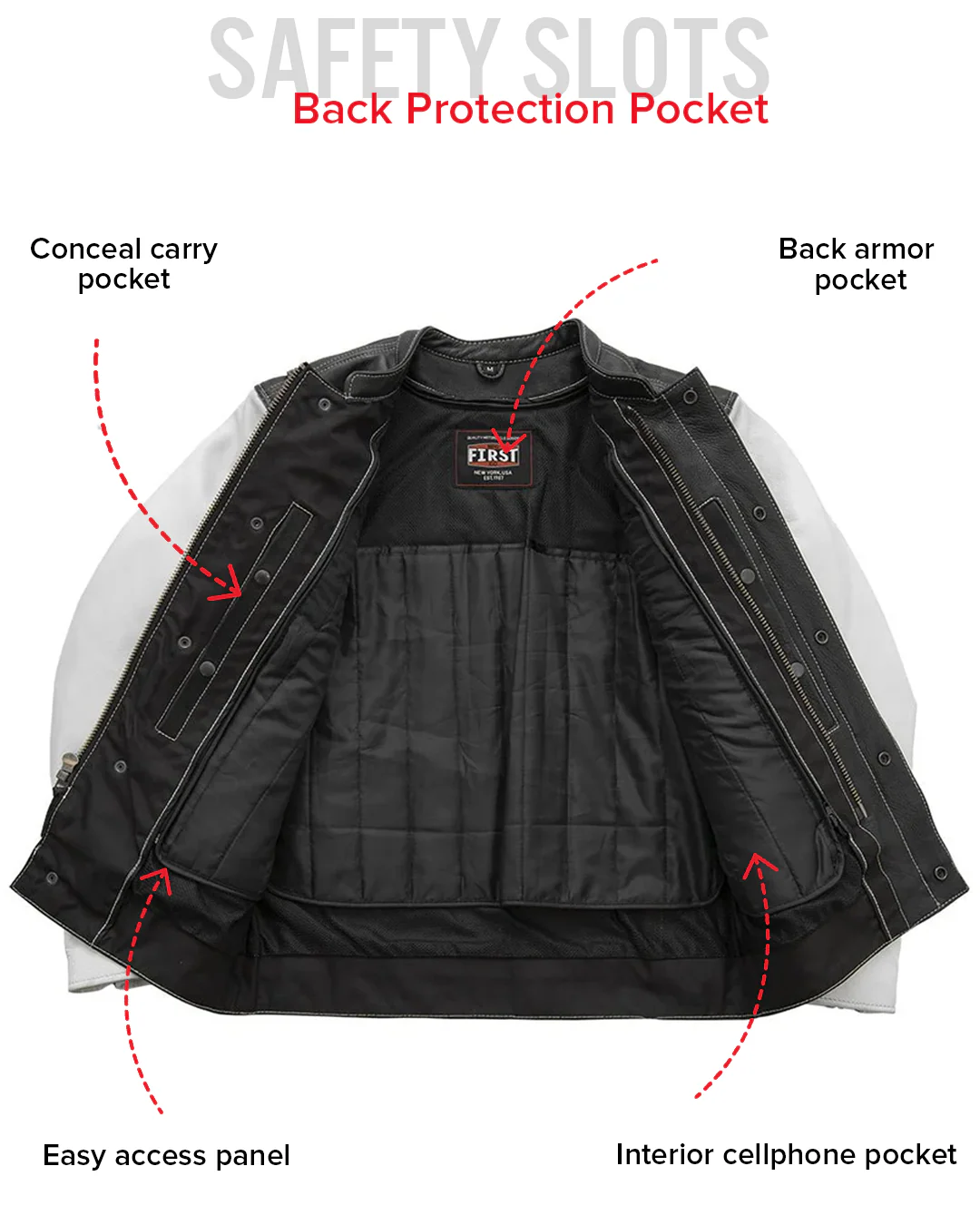 Vincent Men's Cafe Style Leather Jacket - Image 20