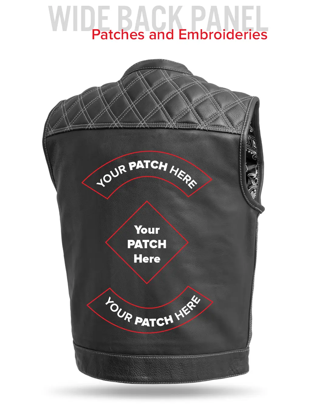 Downside Men's Motorcycle Leather Vest - Image 76
