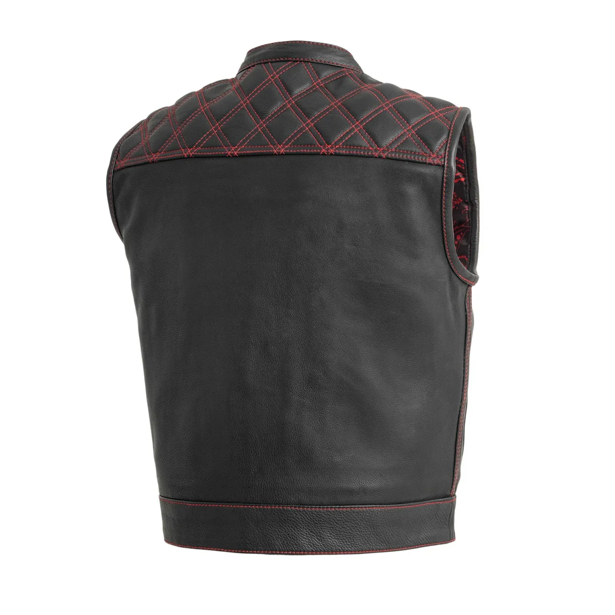 Upside Men's Club Style Leather Vest - Image 10