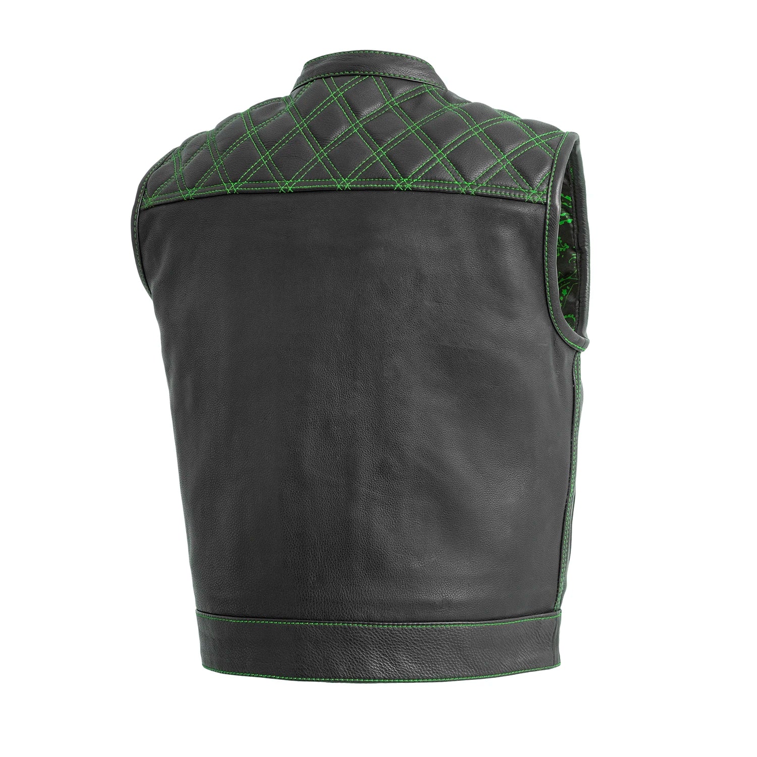 Upside Men's Club Style Leather Vest - Image 20