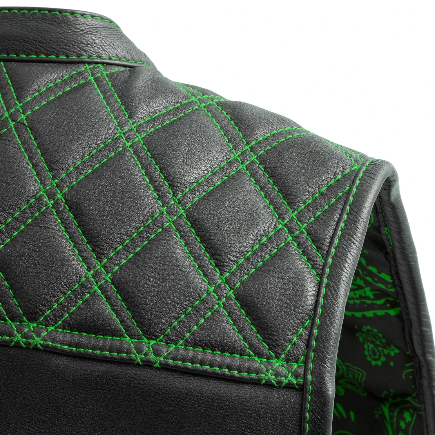 Upside Men's Club Style Leather Vest - Image 21