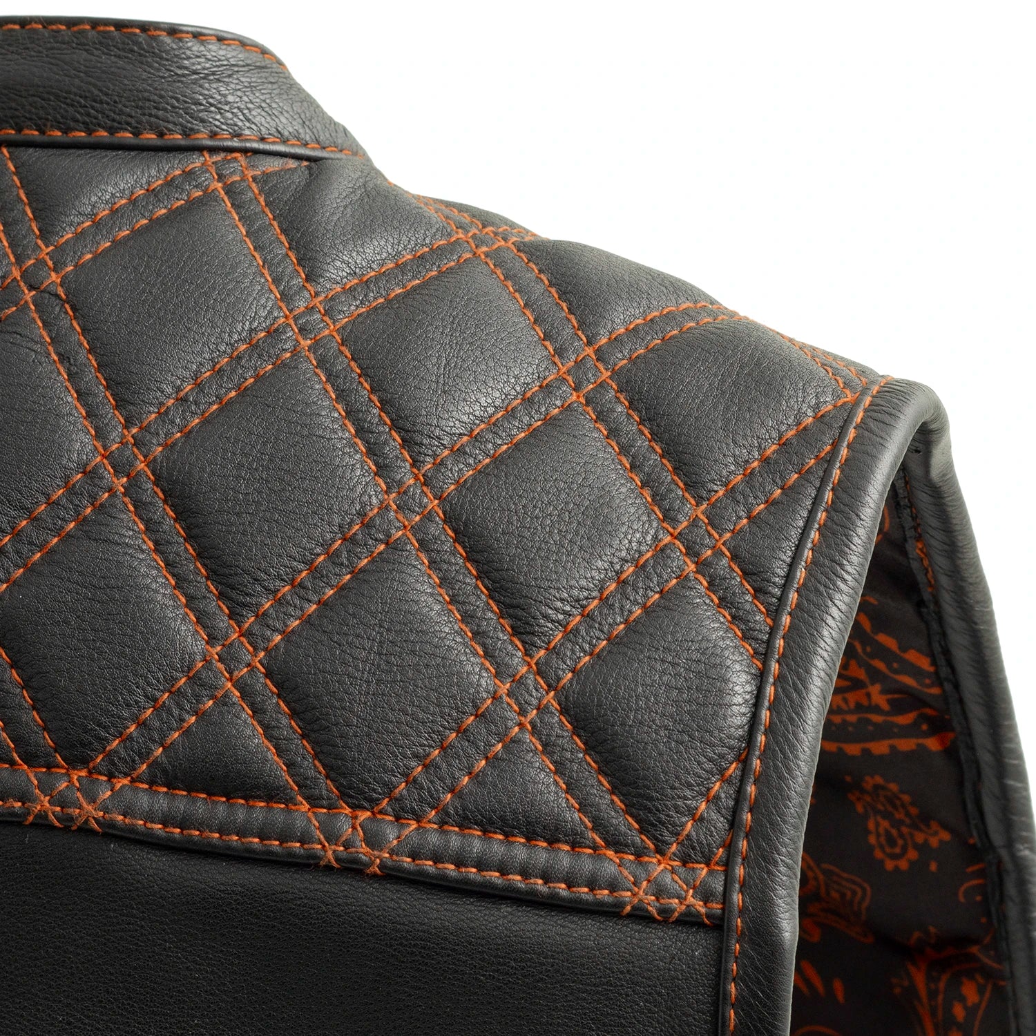Upside Men's Club Style Leather Vest - Image 27