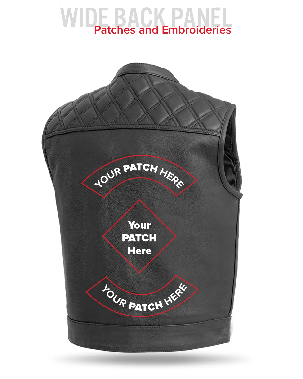 Upside Men's Club Style Leather Vest - Image 57