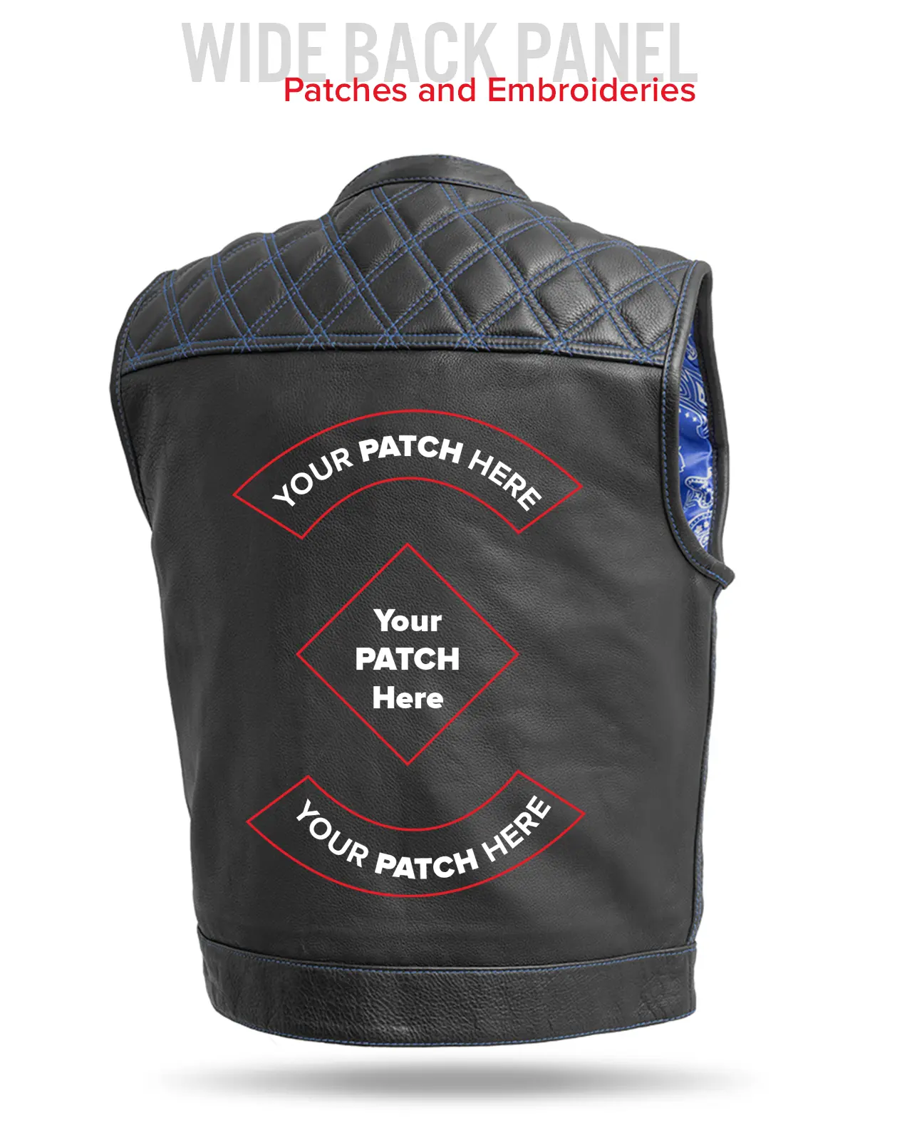 Upside Men's Club Style Leather Vest - Image 59