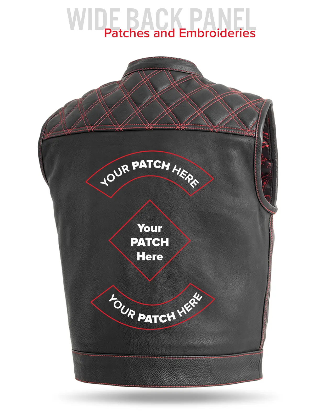 Upside Men's Club Style Leather Vest - Image 60