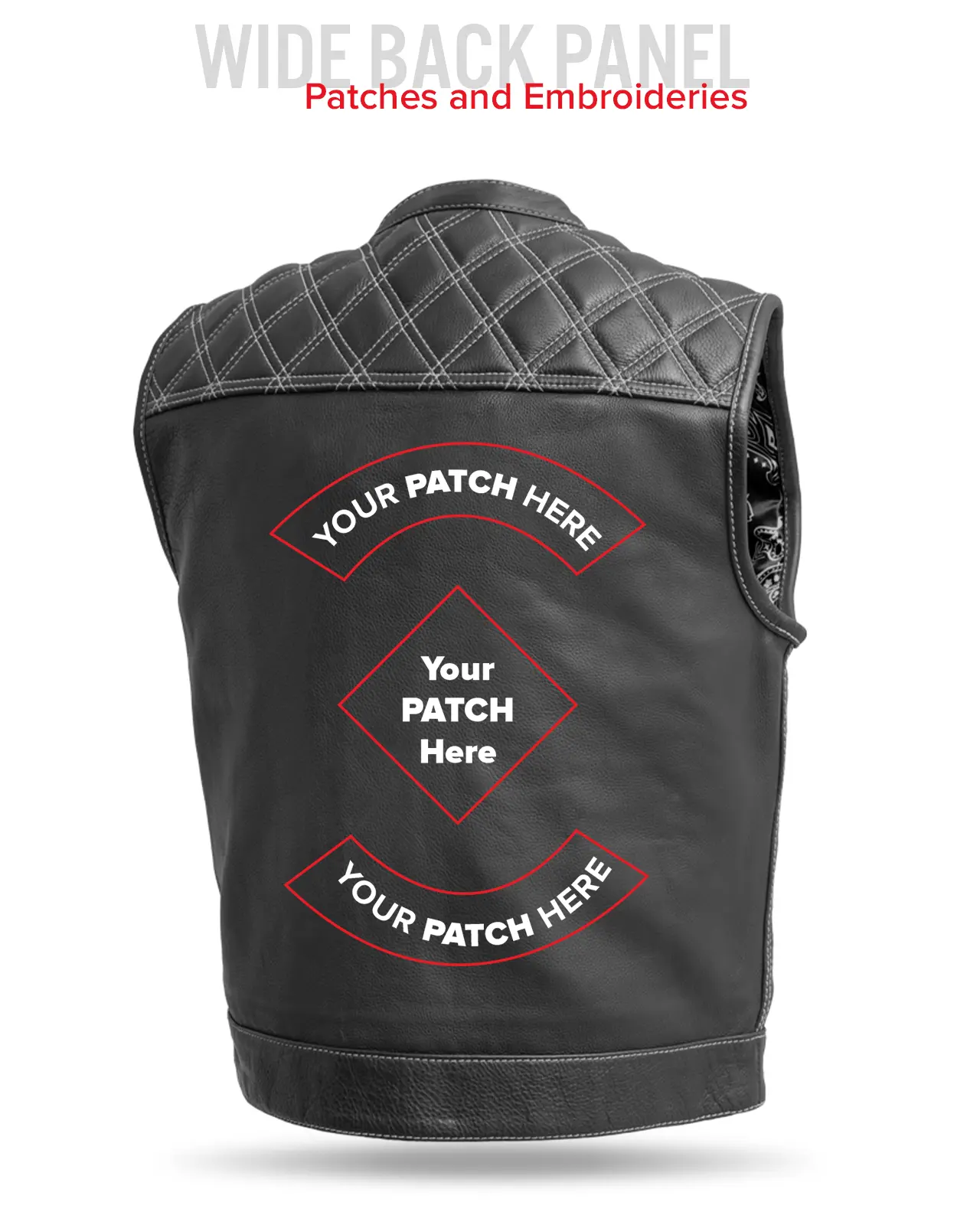 Upside Men's Club Style Leather Vest - Image 61
