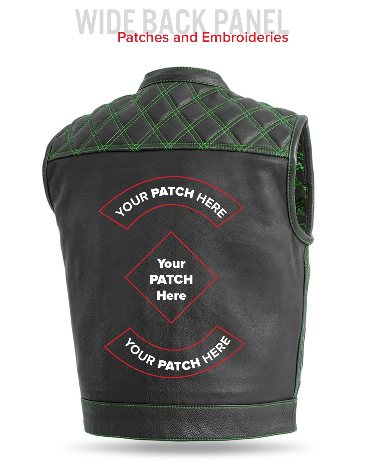 Upside Men's Club Style Leather Vest - Image 63